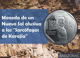 Moneda de Un Nuevo Sol alusiva a los Sarcófagos de Karajía