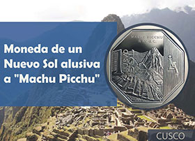 Moneda de Un Nuevo Sol alusiva a Machu Picchu