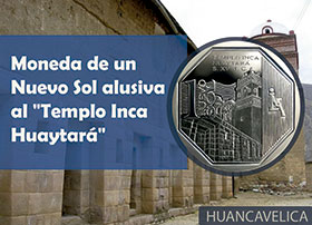 Moneda de Un Nuevo Sol alusiva al Templo Inca Huaytará
