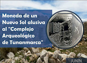 Moneda de Un Nuevo Sol alusiva al Complejo Arqueológico de Tunanmarca