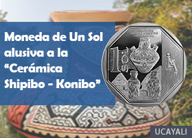Moneda alusiva a la Cerámica Shipibo - Konibo