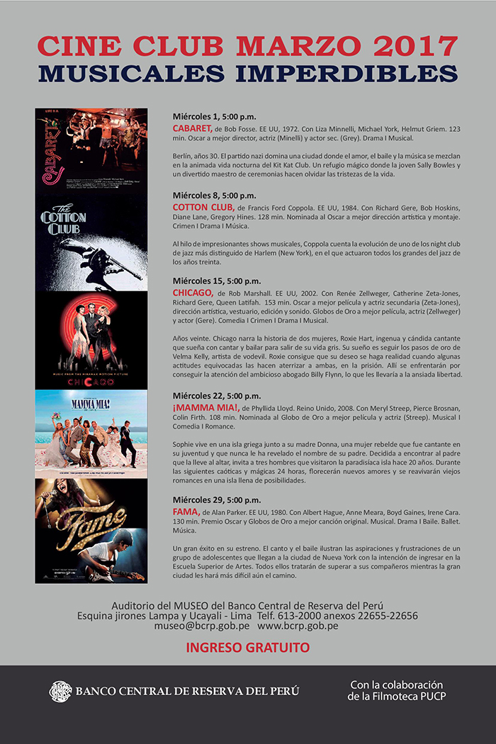 CINE CLUB – MARZO
