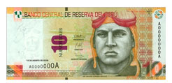 Nuevos Billetes de S/. 10 anverso