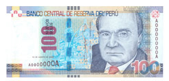 Nuevos Billetes de S/. 100 anverso