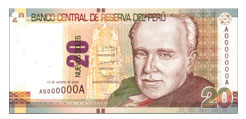 Nuevos Billetes de S/. 20 Obverse