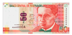 Nuevos Billetes de S/. 50 Obverse