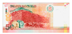 Nuevos Billetes de S/. 50 reverso
