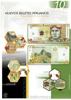 Afiche del nuevo billete de S/. 10