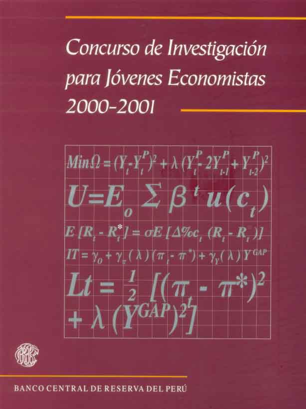 Revista Concurso de Investigación para Jóvenes Economistas 2000-2001