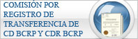 Comisión por registro de transferencia de CD BCRP y CDR BCRP