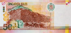 Billetes de S/. 50 reverso