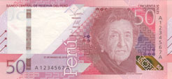 Billetes de S/. 50 anverso