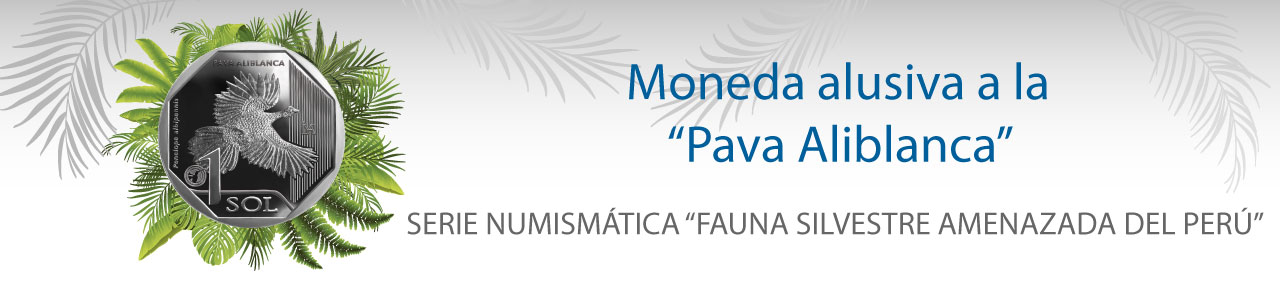 Moneda alusiva a la Pava Aliblanca