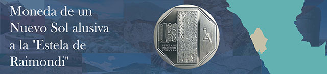 Moneda de Un Nuevo Sol alusiva a la Estela de Raimondi