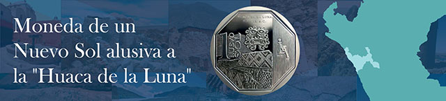 Moneda de Un Nuevo Sol alusiva a la Huaca de la Luna
