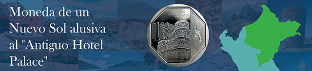 Moneda de Un Nuevo Sol alusiva al Antiguo Hotel Palace