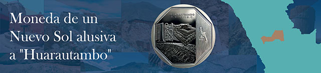 Moneda de Un Nuevo Sol alusiva al Sitio Arqueológico de Huarautambo