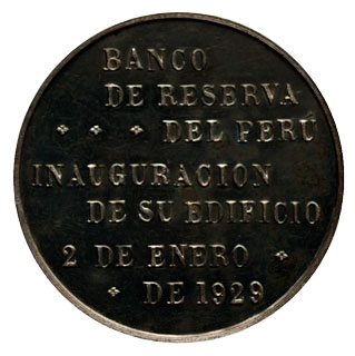 Medalla inauguración del Museo - reverso