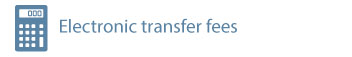 Electronic transfer fees