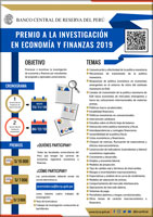 Premio BCRP de Investigación en Economía y Finanzas 2019