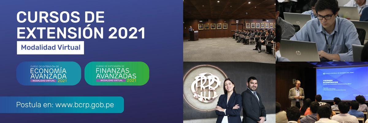 Cursos de extensión Universitaria del BCRP: Verano 2021