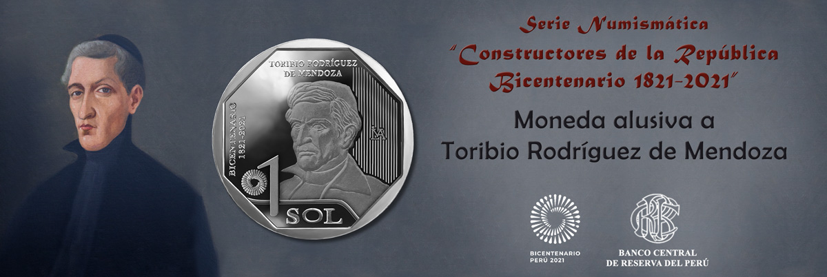 Moneda alusiva a Toribio Rodríguez de Mendoza