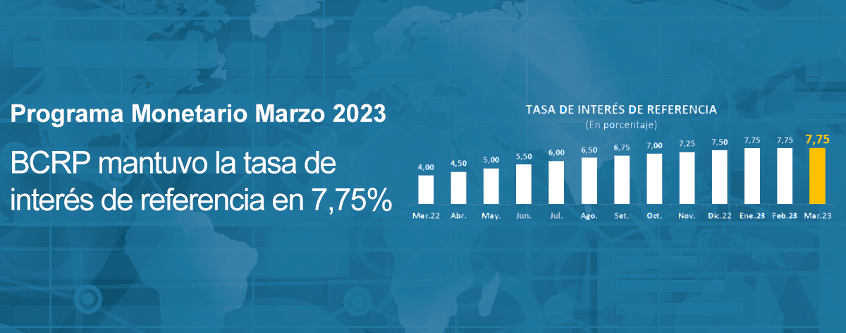 rograma Monetario de Marzo 2023: BCRP mantiene la tasa de interés de referencia en 7,75%