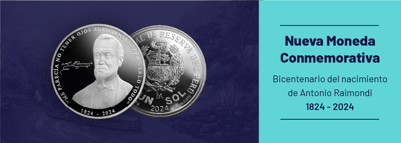 BCRP pone en circulación moneda de plata alusiva al bicentenario del nacimiento de Antonio Raimondi