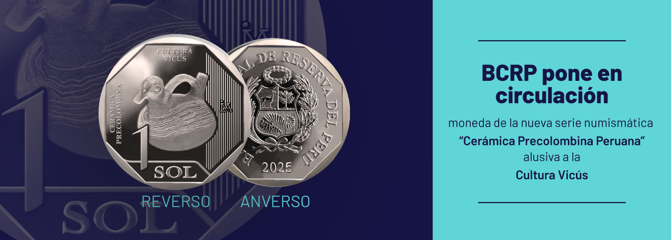 BCRP pone en circulación tercera moneda de S/ 1 de la Serie Numismática “Cerámica Precolombina Peruana”.