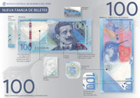 Afiche del nuevo billete de S/ 100