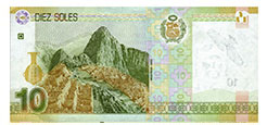 Nuevos Billetes de S/. 10 reverso