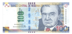 Nuevos Billetes de S/. 100 anverso