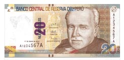 Nuevos Billetes de S/. 20 anverso