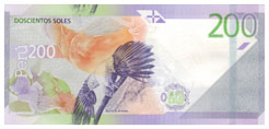 Nuevos Billetes de S/ 200 reverso