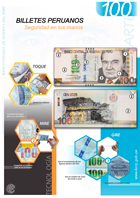 Afiche del nuevo billete de S/. 100