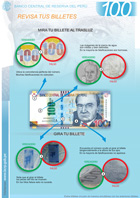 Afiche del nuevo billete de S/. 100