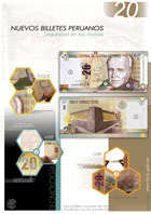 Afiche del nuevo billete de S/ 20