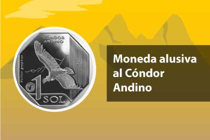 Moneda alusiva al Cóndor Andino