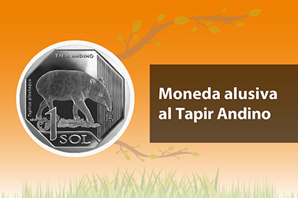 Moneda alusiva al Tapir Andino